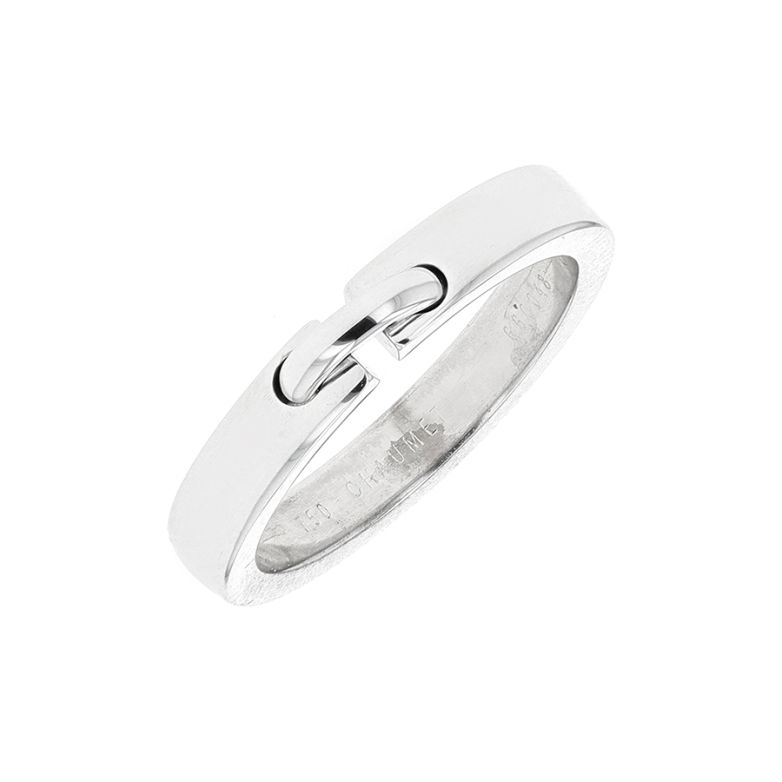 Bague liens évidence CHAUMET or blanc 5.86g Comme neuf -  reconditionné disponible sur Gemme Les Bijoux